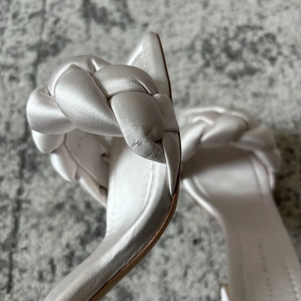 Loeffler Randall Silver Braided Heels - Picture 6 of 14